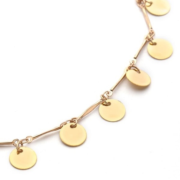 Dainty Sequin Embellished Chain Choker necklace - Picture 5 of 8